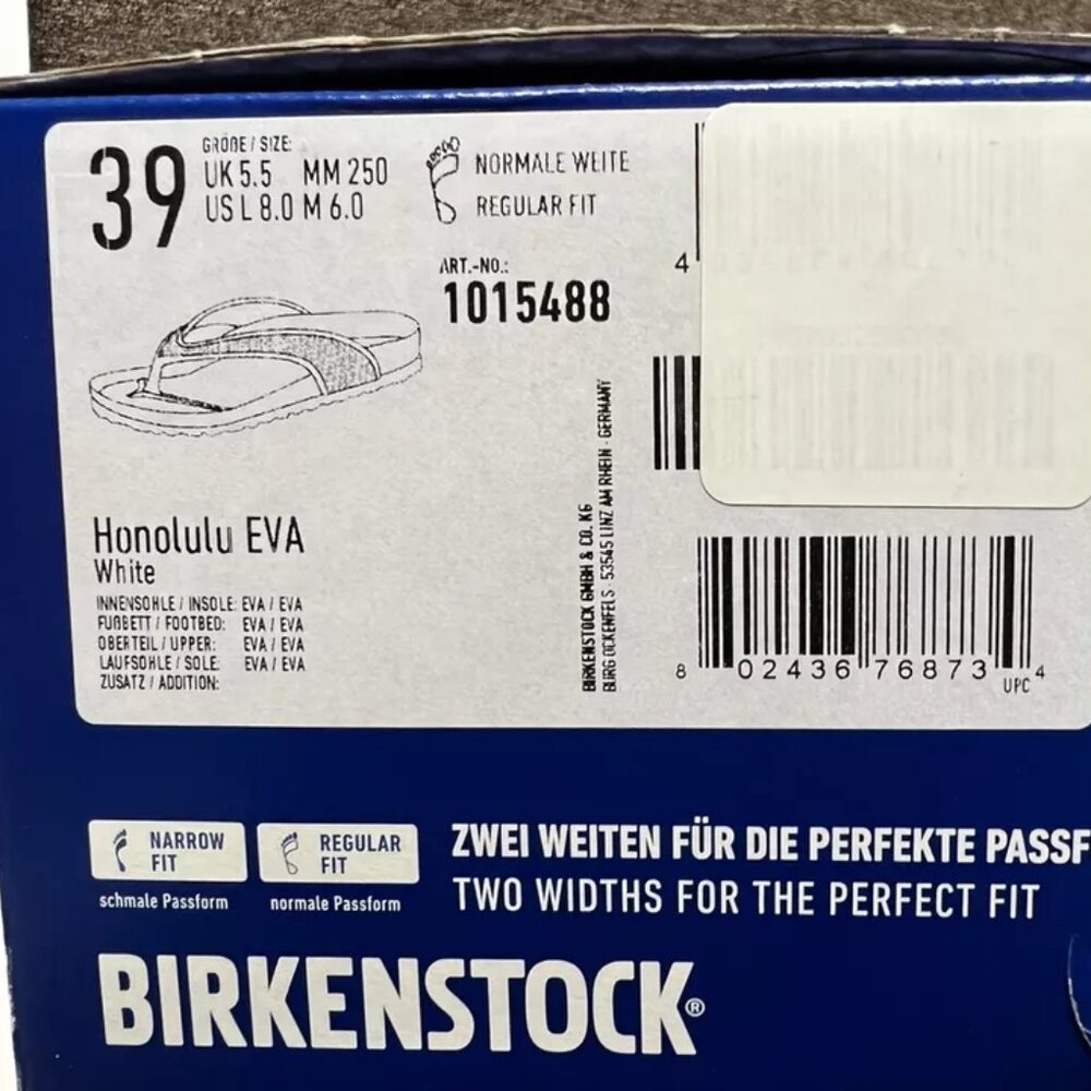 Birkenstock White EVA Flip Flop Sandals - Picture 6 of 6
